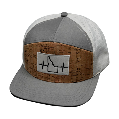 Idaho - 7 Panel - Cork - Gray / White - Jersey Mesh (Unisex)