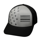 Flag - 6 Panel - Black / Gray (Unisex)