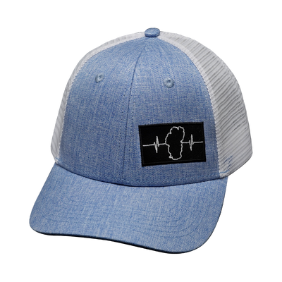 Tahoe - 6 Panel - Shallow Fit - Light Blue / White - Trucker Mesh (Unisex)