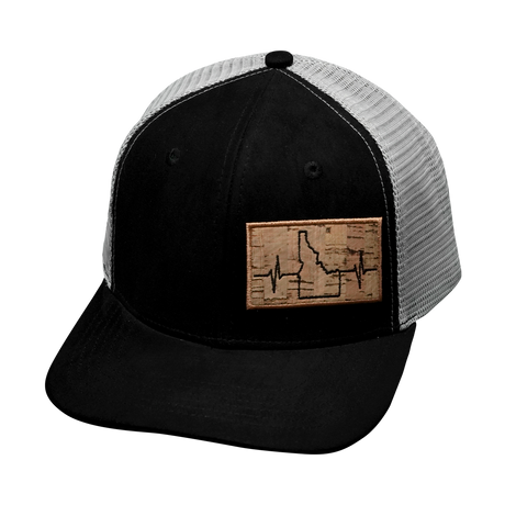 Idaho - 6 Panel - Suede - Black / Gray (Unisex)