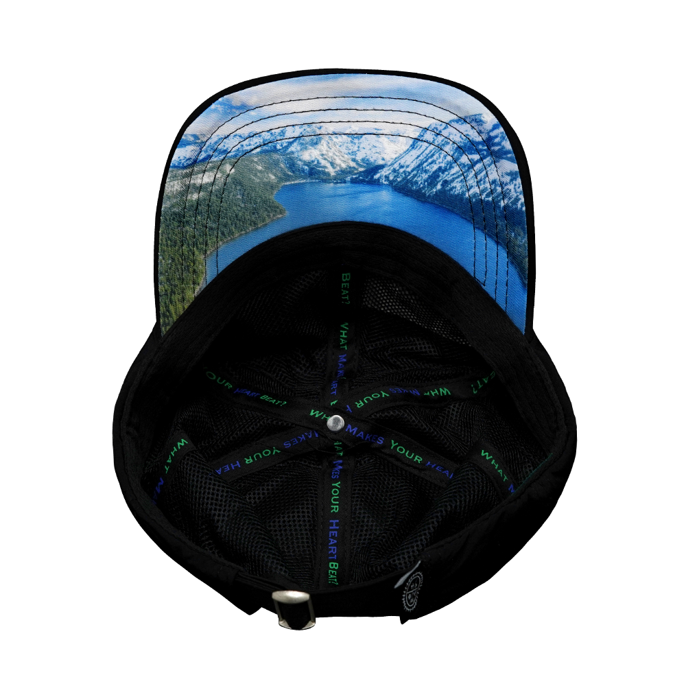 Tahoe - 6 Panel - Unstructured - Relaxed Fit - Black - Laser Mesh (Unisex)