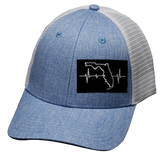 **YOUTH** Florida  - 6 Panel - Shallow Fit - Light Blue / White (Unisex)