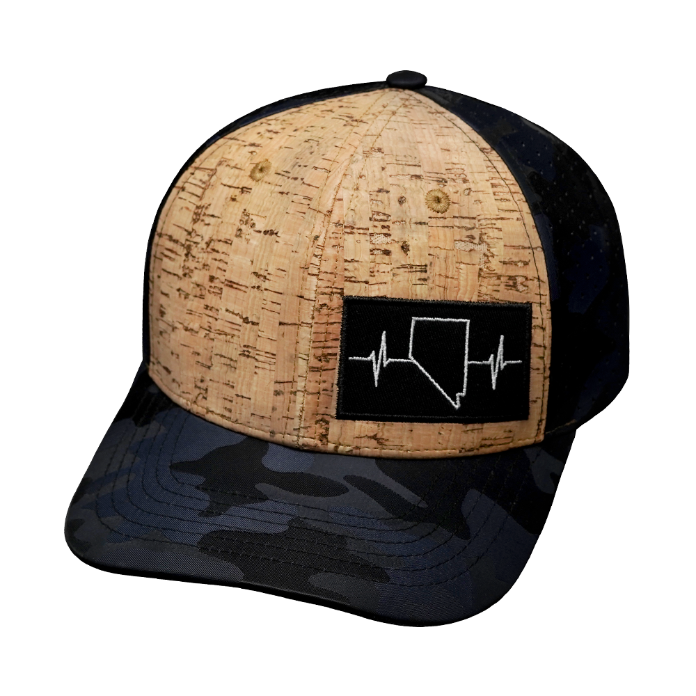 Nevada - 6 Panel - Cork - Navy Camo (Unisex)