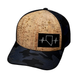 Nevada - 6 Panel - Cork - Navy Camo (Unisex)