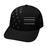 Flag - 6 Panel - Black (Unisex)