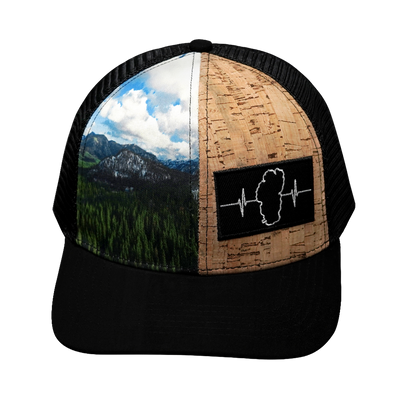Tahoe - 6 Panel - Cork Hybrid - Trees - Trucker Mesh (Unisex)