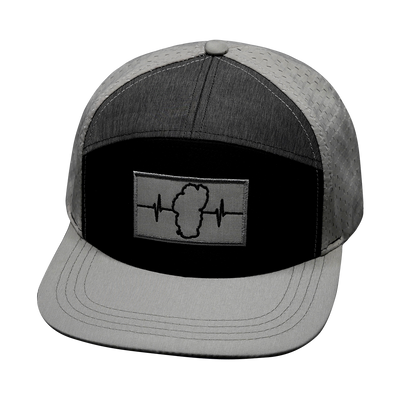 Tahoe - 7 Panel - Gray / Black / Charcoal - Jersey Mesh (Unisex)