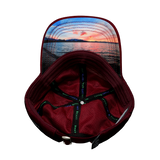 Tahoe - 6 Panel - Unstructured - Relaxed Fit - Maroon - Laser Mesh (Unisex)
