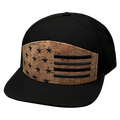 Flag - 7 Panel - Cork - Black - Laser Mesh (Unisex)