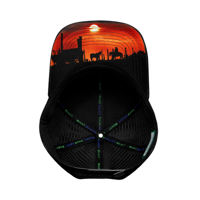 Nevada - 6 Panel - Cork - Black - Trucker Mesh (Unisex)