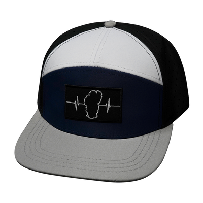 Tahoe - 7 Panel - Gray / Navy / White / Black - Laser Mesh (Unisex)