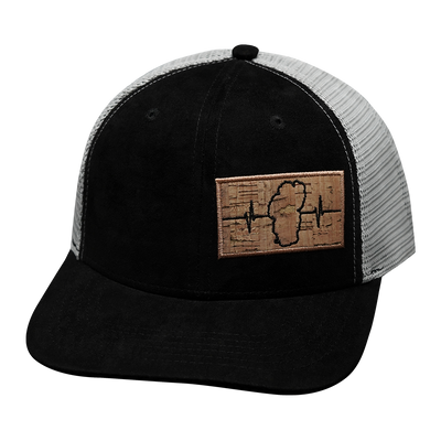 Tahoe - 6 Panel - Suede - Black / Gray - Trucker Mesh (Unisex)