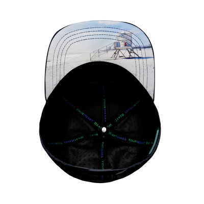 California - 7 Panel - Navy / Gray / Black - Laser Mesh (Unisex)