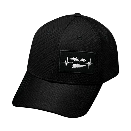 Virgin Islands - 6 Panel - AirMesh - Athletic Fit - Black (Unisex)