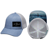 Surf - 6 Panel - Shallow Fit - Light Blue /  White (Unisex)