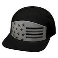 Flag - 7 Panel - Black / Gray - Laser Mesh (Unisex)