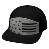 Flag - 7 Panel - Black / Gray (Unisex)