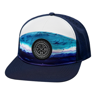THB - 7 Panel - Sand Drift / Navy - Laser Mesh (Unisex)