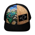 Tahoe - 6 Panel - Cork Hybrid - Sand Harbor - Laser Mesh (Unisex)