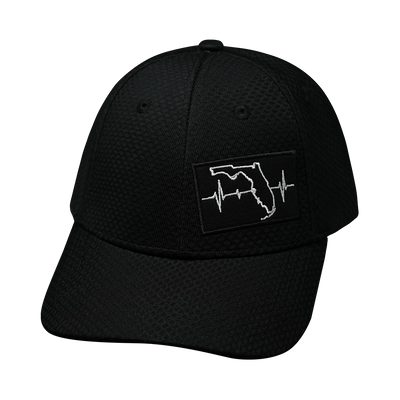 Florida - 6 Panel - AirMesh - Athletic Fit - Black - Fabric Back (Unisex)