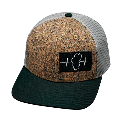 Tahoe - 6 Panel - Cork - Green / Gray - Trucker Mesh (Unisex)