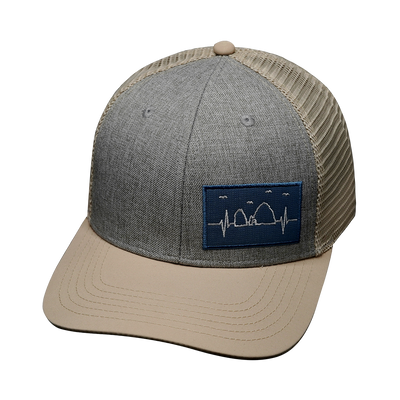 Cabo - 6 Panel - Cream / Gray - Trucker Mesh (Unisex)