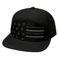 Flag - 7 Panel - Black - Laser Mesh (Unisex)