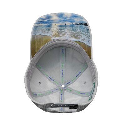 Cabo - 6 Panel - AirMesh - Atheltic Fit - Gray - Fabric Back (Unisex)