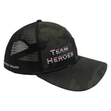 **YOUTH** Team Heroes - 6 Panel - Green Camo / Black (Unisex)