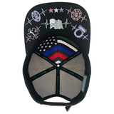 **YOUTH** Team Heroes - 6 Panel - Green Camo / Black (Unisex)