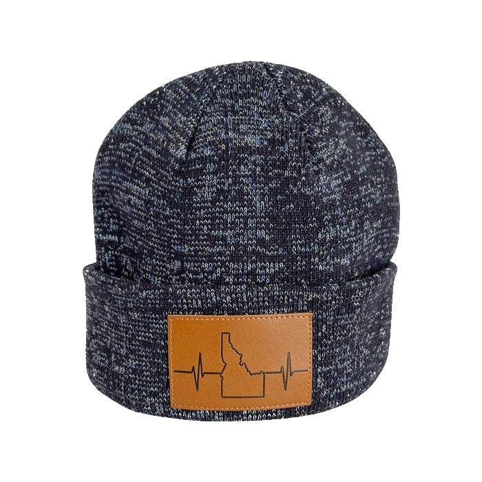 Idaho - Beanie - Marled Cuff - Navy (Unisex)