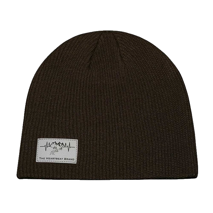 Mountains - Beanie - No Cuff - Chocolate (Unisex)
