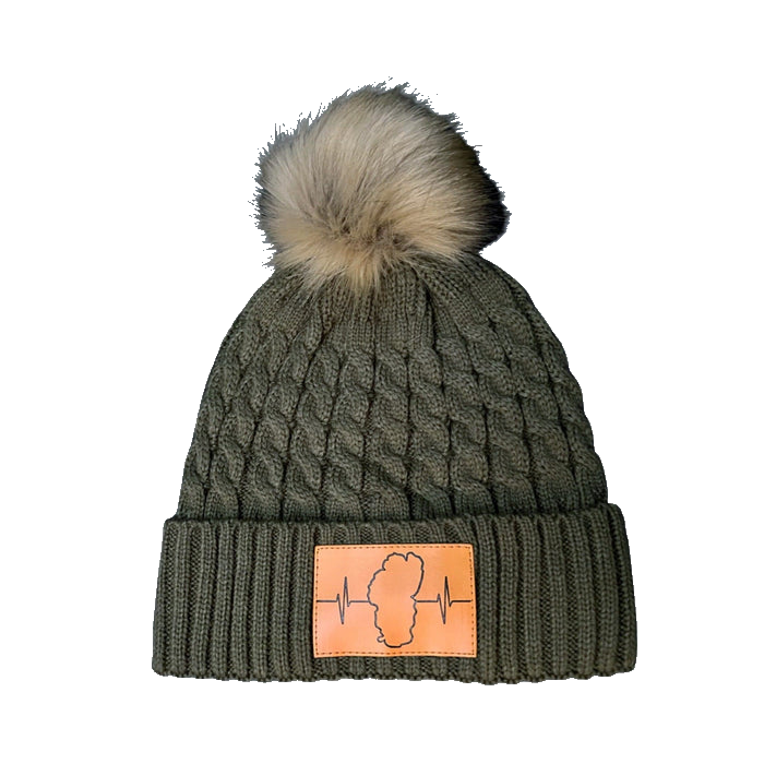 Tahoe - Beanie - Pom - Olive (Unisex)